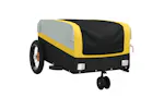 Vidaxl Bike Trailer Black And Yellow 30 Kg Iron Vidaxl Bike Trailer Black And Yellow 30 Kg Iron