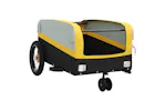 Vidaxl Bike Trailer Black And Yellow 30 Kg Iron Vidaxl Bike Trailer Black And Yellow 30 Kg Iron