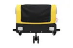 Vidaxl Bike Trailer Black And Yellow 30 Kg Iron Vidaxl Bike Trailer Black And Yellow 30 Kg Iron
