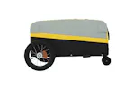 Vidaxl Bike Trailer Black And Yellow 30 Kg Iron Vidaxl Bike Trailer Black And Yellow 30 Kg Iron