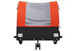Vidaxl Bike Trailer Black And Orange 30 Kg Iron Vidaxl Bike Trailer Black And Orange 30 Kg Iron