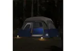 Vidaxl Family Tent With Led 6-person Light Blue Quick Release Vidaxl Family Tent With Led 6-person Light Blue Quick Release
