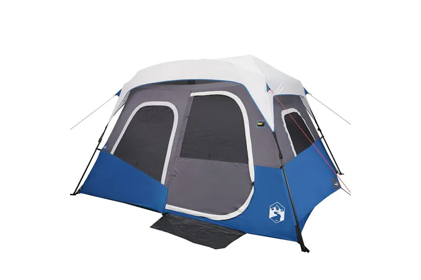 Vidaxl Family Tent With Led 6-person Light Blue Quick Release Vidaxl Family Tent With Led 6-person Light Blue Quick Release