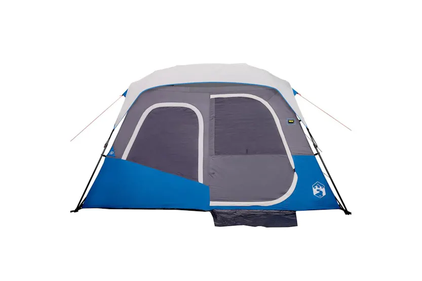 Vidaxl Family Tent With Led 6-person Light Blue Quick Release Vidaxl Family Tent With Led 6-person Light Blue Quick Release