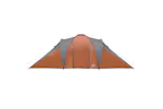 Vidaxl Family Tent Dome 6-person Grey And Orange Waterproof Vidaxl Family Tent Dome 6-person Grey And Orange Waterproof