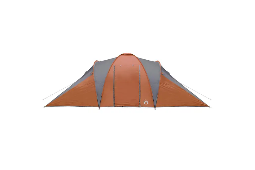 Vidaxl Family Tent Dome 6-person Grey And Orange Waterproof Vidaxl Family Tent Dome 6-person Grey And Orange Waterproof