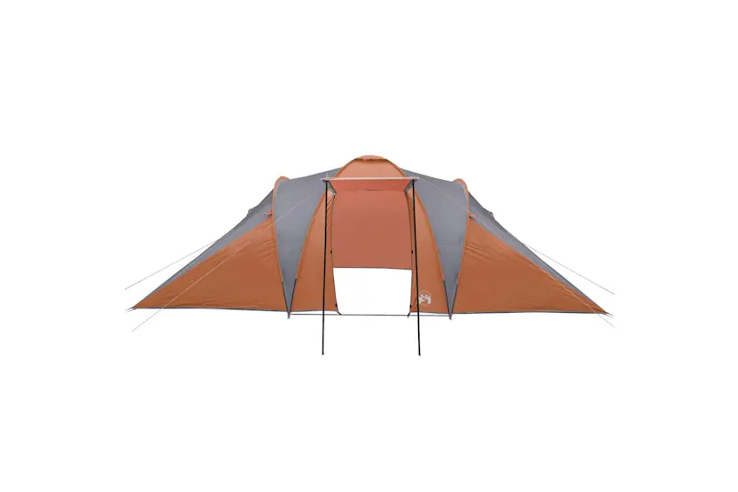 Vidaxl Family Tent Dome 6-person Grey And Orange Waterproof Vidaxl Family Tent Dome 6-person Grey And Orange Waterproof