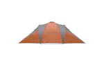 Vidaxl Family Tent Dome 6-person Grey And Orange Waterproof Vidaxl Family Tent Dome 6-person Grey And Orange Waterproof