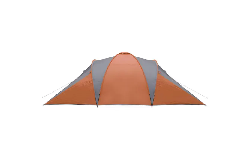 Vidaxl Family Tent Dome 6-person Grey And Orange Waterproof Vidaxl Family Tent Dome 6-person Grey And Orange Waterproof