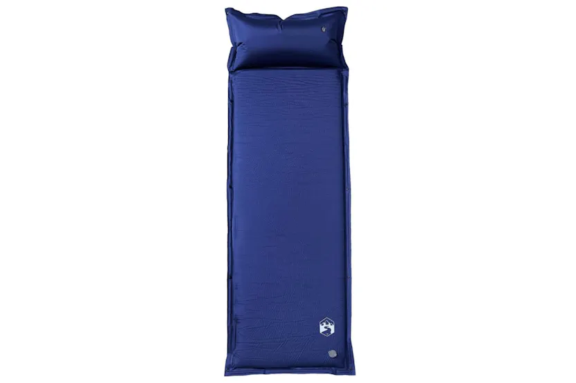 Vidaxl Self Inflating Camping Mattress With Pillow 1-person Navy Blue Vidaxl Self Inflating Camping Mattress With Pillow 1-person Navy Blue