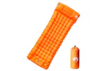 Vidaxl Self Inflating Camping Mattress With Pillow 1-person Orange Vidaxl Self Inflating Camping Mattress With Pillow 1-person Orange