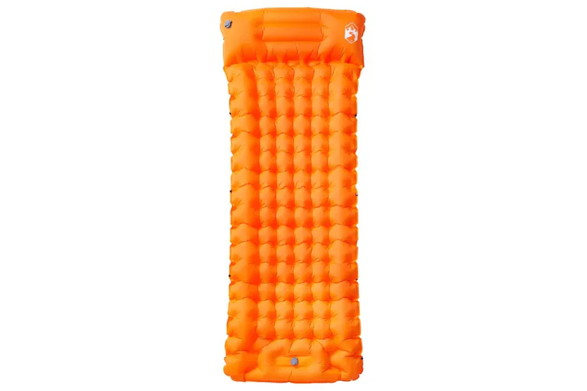 Vidaxl Self Inflating Camping Mattress With Pillow 1-person Orange Vidaxl Self Inflating Camping Mattress With Pillow 1-person Orange