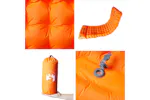 Vidaxl Self Inflating Camping Mattress With Pillow 1-person Orange Vidaxl Self Inflating Camping Mattress With Pillow 1-person Orange