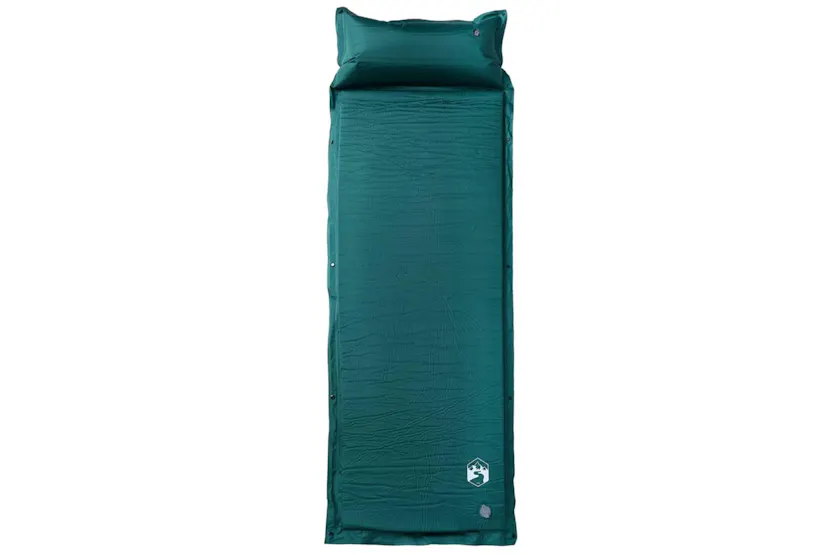 Vidaxl Self Inflating Camping Mattress With Pillow 1-person Green Vidaxl Self Inflating Camping Mattress With Pillow 1-person Green