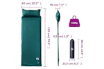 Vidaxl Self Inflating Camping Mattress With Pillow 1-person Green Vidaxl Self Inflating Camping Mattress With Pillow 1-person Green