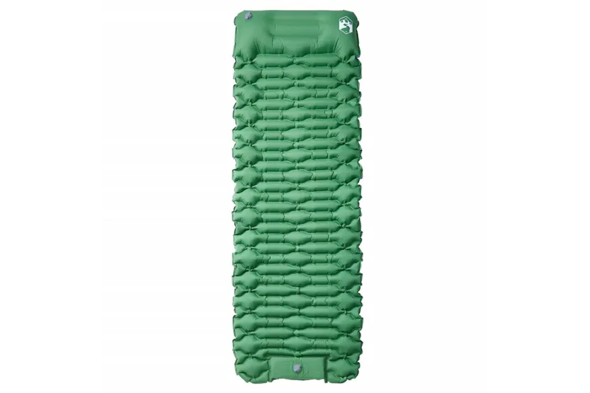 Vidaxl Self Inflating Camping Mattress With Pillow 1-person Green Vidaxl Self Inflating Camping Mattress With Pillow 1-person Green