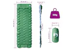 Vidaxl Self Inflating Camping Mattress With Pillow 1-person Green Vidaxl Self Inflating Camping Mattress With Pillow 1-person Green
