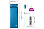 Vidaxl Self Inflating Camping Mattress With Pillow 1-person Turquoise Vidaxl Self Inflating Camping Mattress With Pillow 1-person Turquoise