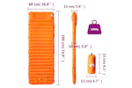 Vidaxl Self Inflating Camping Mattress With Pillow 1-person Orange Vidaxl Self Inflating Camping Mattress With Pillow 1-person Orange