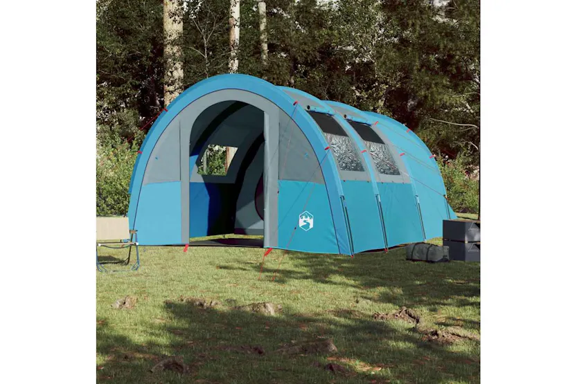 Vidaxl Camping Tent Tunnel 4-person Blue Waterproof Vidaxl Camping Tent Tunnel 4-person Blue Waterproof