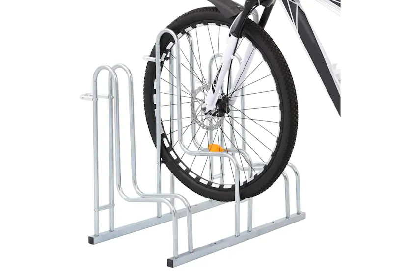Vidaxl Bicycle Stand For 3 Bikes Floor Freestanding Galvanised Steel Vidaxl Bicycle Stand For 3 Bikes Floor Freestanding Galvanised Steel