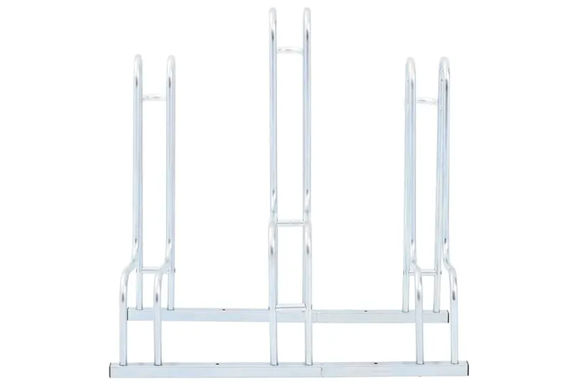 Vidaxl Bicycle Stand For 3 Bikes Floor Freestanding Galvanised Steel Vidaxl Bicycle Stand For 3 Bikes Floor Freestanding Galvanised Steel