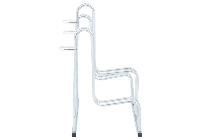 Vidaxl Bicycle Stand For 3 Bikes Floor Freestanding Galvanised Steel Vidaxl Bicycle Stand For 3 Bikes Floor Freestanding Galvanised Steel