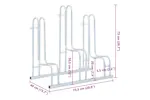 Vidaxl Bicycle Stand For 3 Bikes Floor Freestanding Galvanised Steel Vidaxl Bicycle Stand For 3 Bikes Floor Freestanding Galvanised Steel