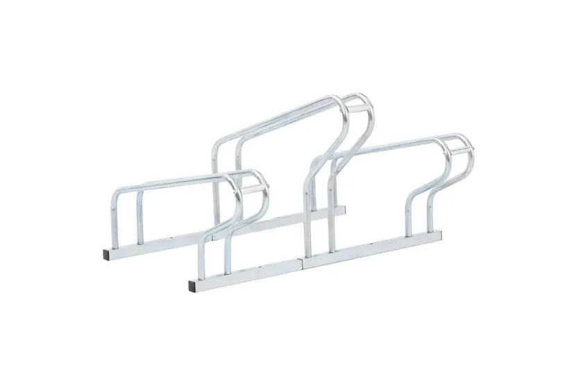 Vidaxl Bicycle Stand For 3 Bikes Floor Freestanding Galvanised Steel Vidaxl Bicycle Stand For 3 Bikes Floor Freestanding Galvanised Steel