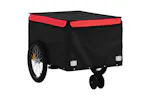 Vidaxl Bike Trailer Black And Red 30 Kg Iron Vidaxl Bike Trailer Black And Red 30 Kg Iron