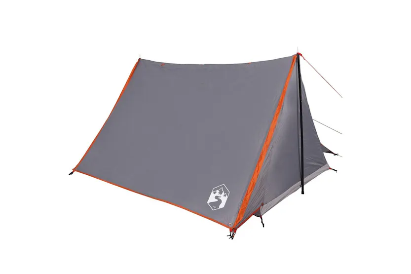 Vidaxl Camping Tent 2-person Grey And Orange Waterproof Vidaxl Camping Tent 2-person Grey And Orange Waterproof