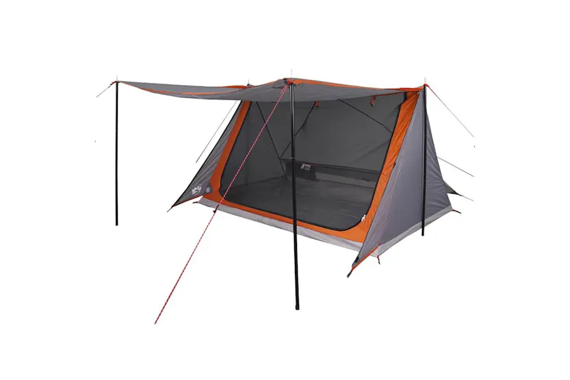 Vidaxl Camping Tent 2-person Grey And Orange Waterproof Vidaxl Camping Tent 2-person Grey And Orange Waterproof