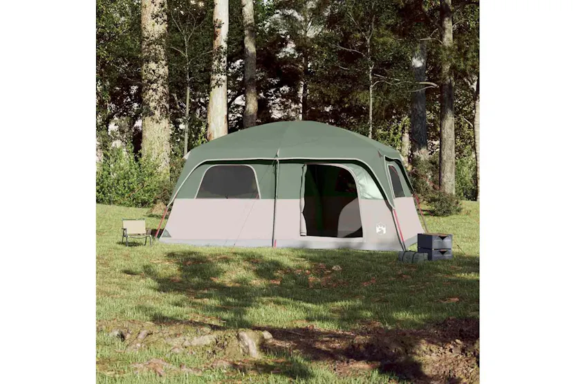 Vidaxl Family Tent Cabin 8-person Green Waterproof Vidaxl Family Tent Cabin 8-person Green Waterproof