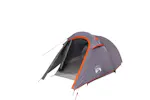 Vidaxl Camping Tent Tunnel 3-person Grey And Orange Waterproof Vidaxl Camping Tent Tunnel 3-person Grey And Orange Waterproof