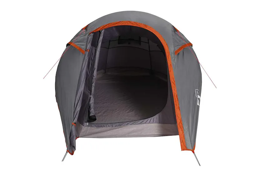 Vidaxl Camping Tent Tunnel 3-person Grey And Orange Waterproof Vidaxl Camping Tent Tunnel 3-person Grey And Orange Waterproof