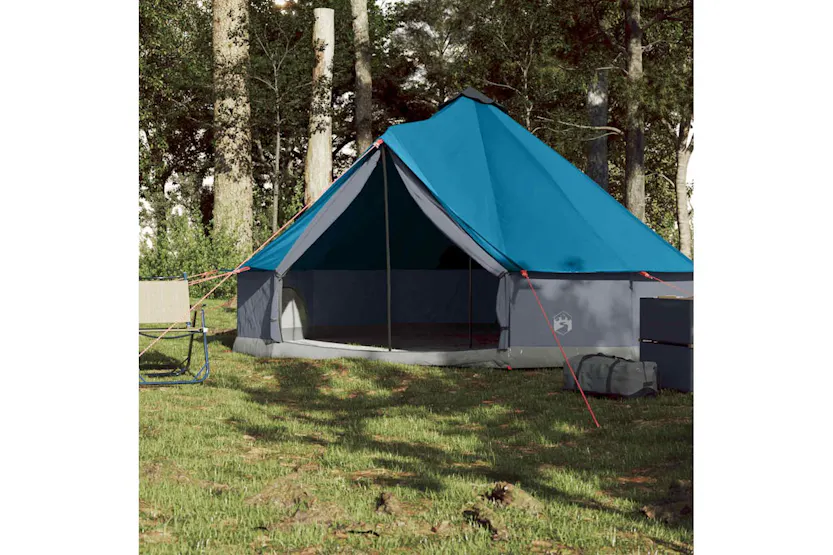 Vidaxl Family Tent Tipi 6-person Blue Waterproof Vidaxl Family Tent Tipi 6-person Blue Waterproof