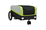 Vidaxl Bike Trailer Black And Green 30 Kg Iron Vidaxl Bike Trailer Black And Green 30 Kg Iron