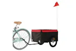 Vidaxl Bike Trailer Black And Red 45 Kg Iron Vidaxl Bike Trailer Black And Red 45 Kg Iron