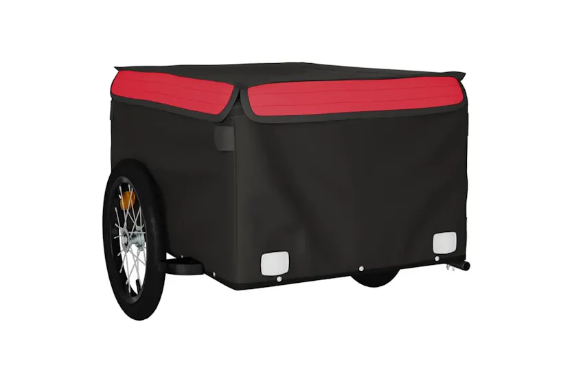 Vidaxl Bike Trailer Black And Red 45 Kg Iron Vidaxl Bike Trailer Black And Red 45 Kg Iron