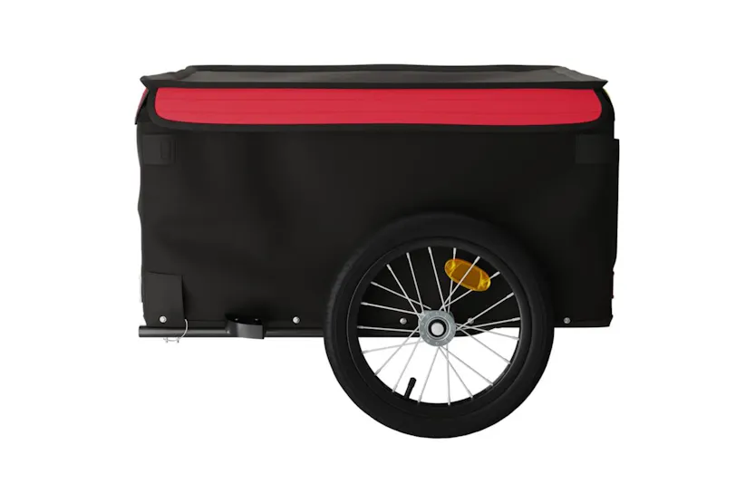 Vidaxl Bike Trailer Black And Red 45 Kg Iron Vidaxl Bike Trailer Black And Red 45 Kg Iron