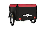 Vidaxl Bike Trailer Black And Red 45 Kg Iron Vidaxl Bike Trailer Black And Red 45 Kg Iron