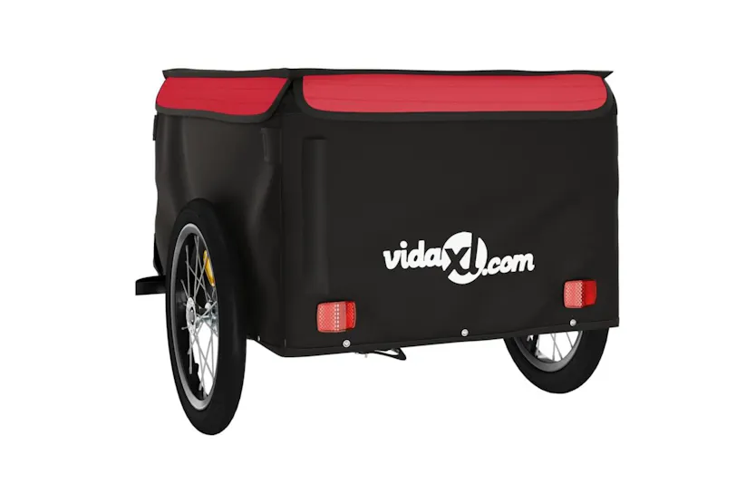 Vidaxl Bike Trailer Black And Red 45 Kg Iron Vidaxl Bike Trailer Black And Red 45 Kg Iron