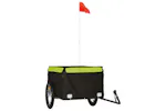 Vidaxl Bike Trailer Black And Green 45 Kg Iron Vidaxl Bike Trailer Black And Green 45 Kg Iron