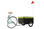 Vidaxl Bike Trailer Black And Green 45 Kg Iron Vidaxl Bike Trailer Black And Green 45 Kg Iron