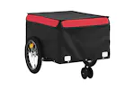 Vidaxl Bike Trailer Black And Red 45 Kg Iron Vidaxl Bike Trailer Black And Red 45 Kg Iron