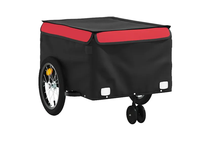 Vidaxl Bike Trailer Black And Red 45 Kg Iron Vidaxl Bike Trailer Black And Red 45 Kg Iron