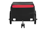 Vidaxl Bike Trailer Black And Red 45 Kg Iron Vidaxl Bike Trailer Black And Red 45 Kg Iron