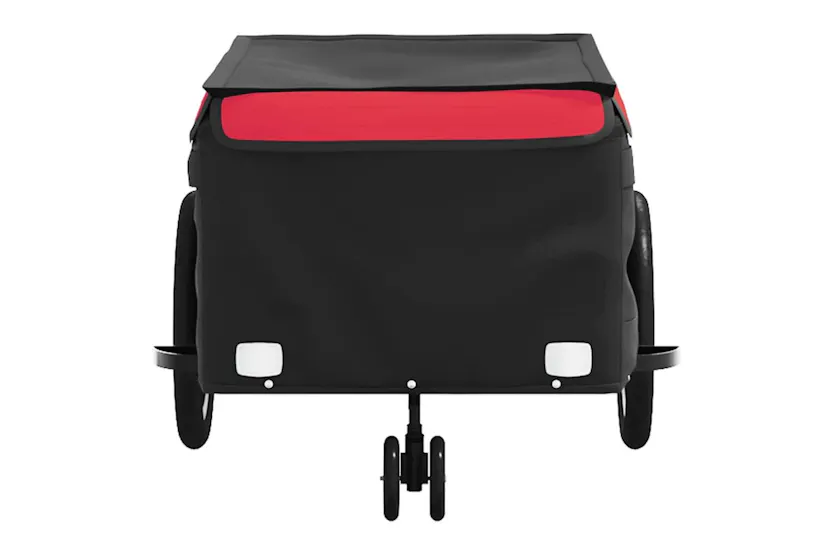 Vidaxl Bike Trailer Black And Red 45 Kg Iron Vidaxl Bike Trailer Black And Red 45 Kg Iron