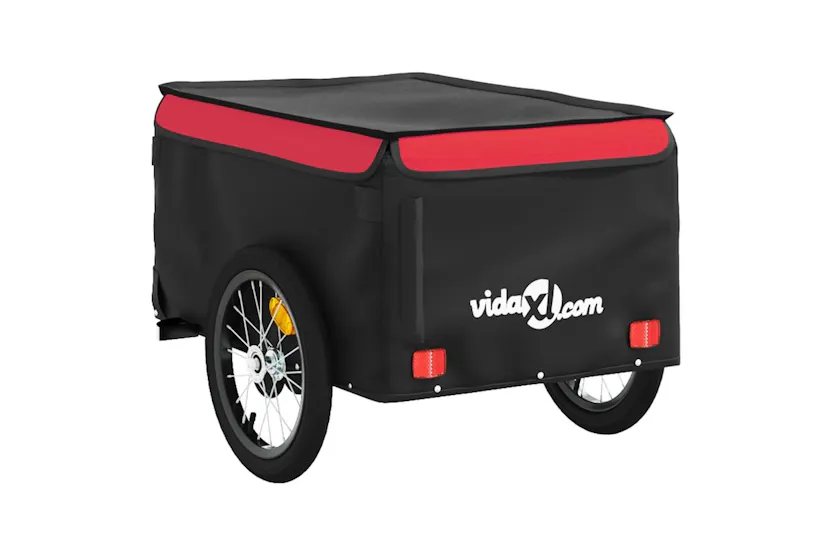 Vidaxl Bike Trailer Black And Red 45 Kg Iron Vidaxl Bike Trailer Black And Red 45 Kg Iron