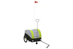 Vidaxl Bike Trailer Black And Green 30 Kg Iron Vidaxl Bike Trailer Black And Green 30 Kg Iron